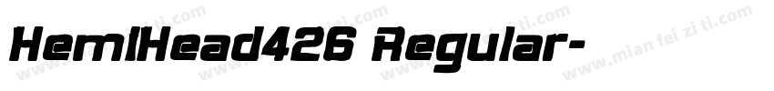 HemiHead426 Regular字体转换